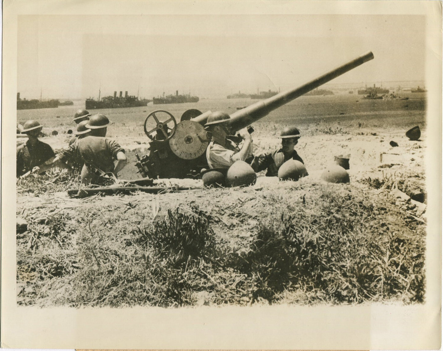 Vintage WWII British Soldiers in Italy 8x10 Photo Print Archival Reproduction,