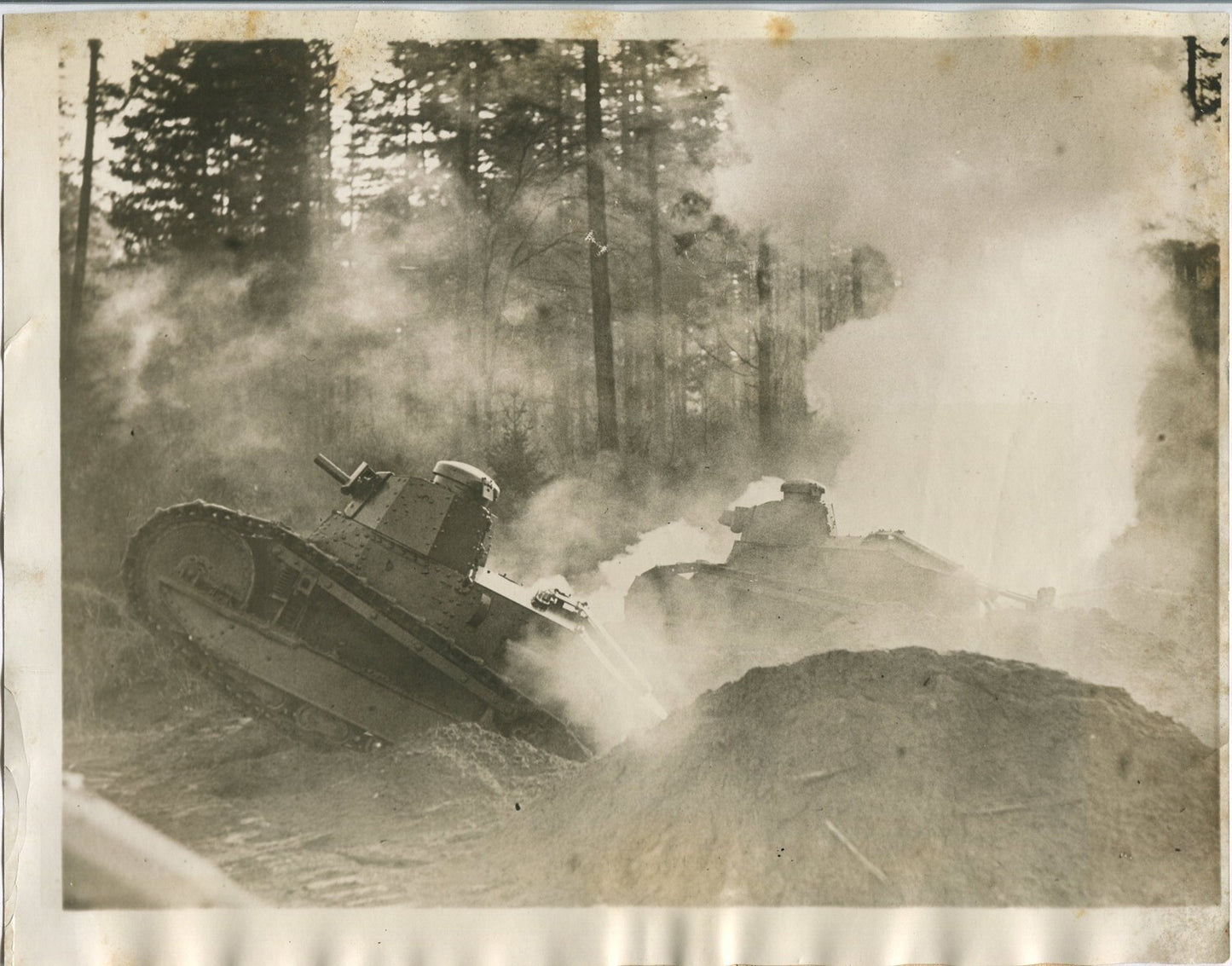 Vintage WWI Tank 1918 8x10 Photo Reprint - Historical Military Armor Wall Art