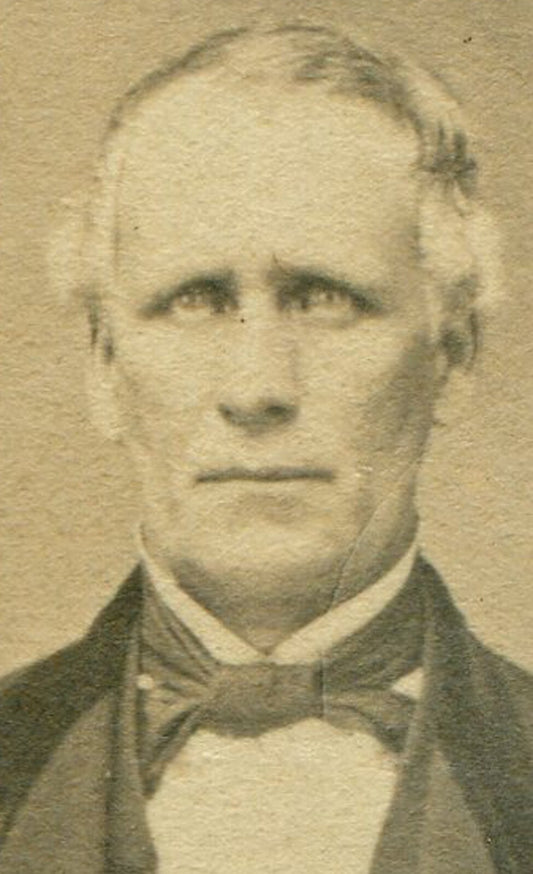 WORRIED OLD MAN, STANDING POSE. EARLY CDV.