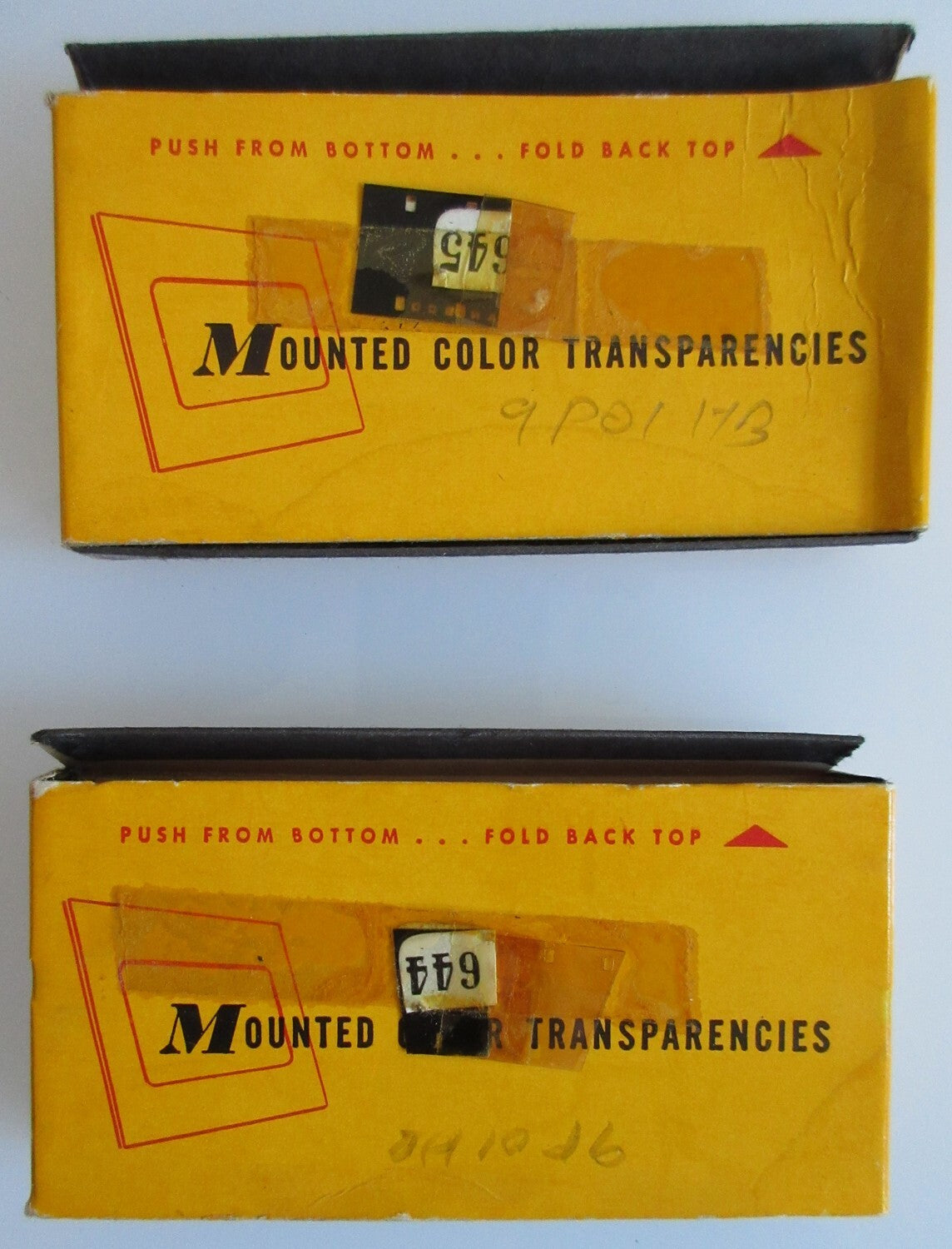 Sub Miniature Slide Lot with Box | 25 Vintage Slides Photographs Vintage