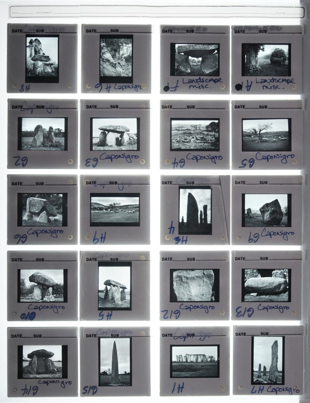 Paul Caponigro 35mm Slide Fine Art Photography - Lot of 115