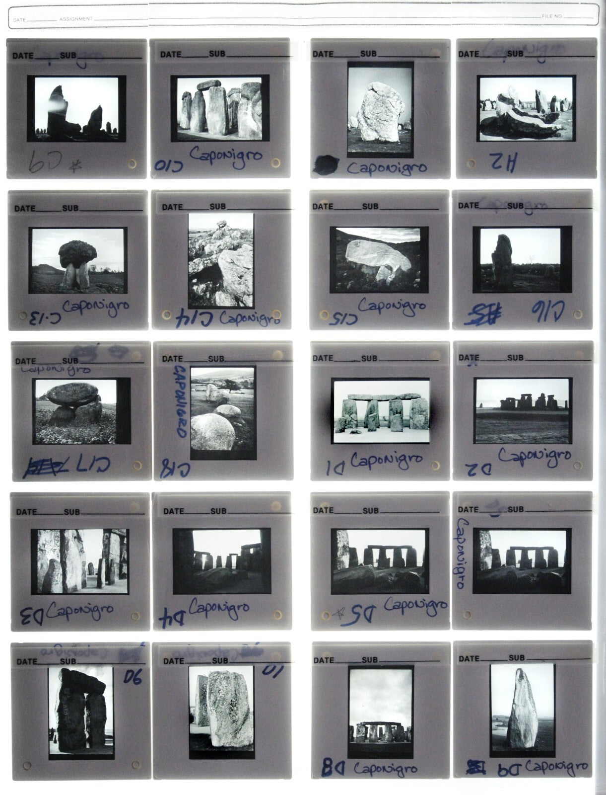 Paul Caponigro 35mm Slide Fine Art Photography - Lot of 115