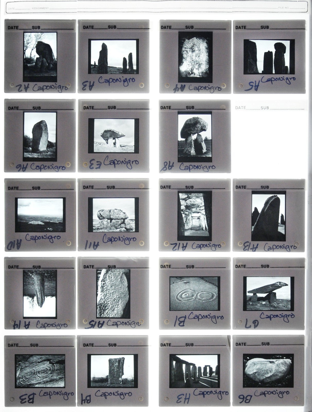 Paul Caponigro 35mm Slide Fine Art Photography - Lot of 115