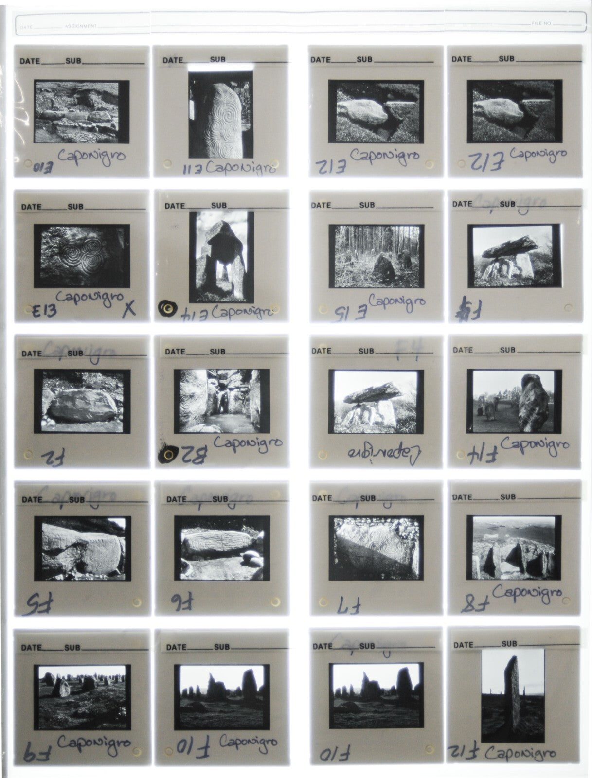 Paul Caponigro 35mm Slide Fine Art Photography - Lot of 115