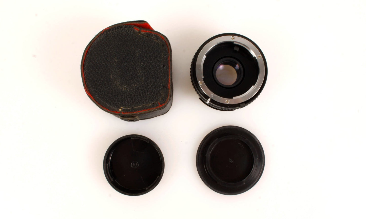 Nikon F Lens Double with Caps and Case