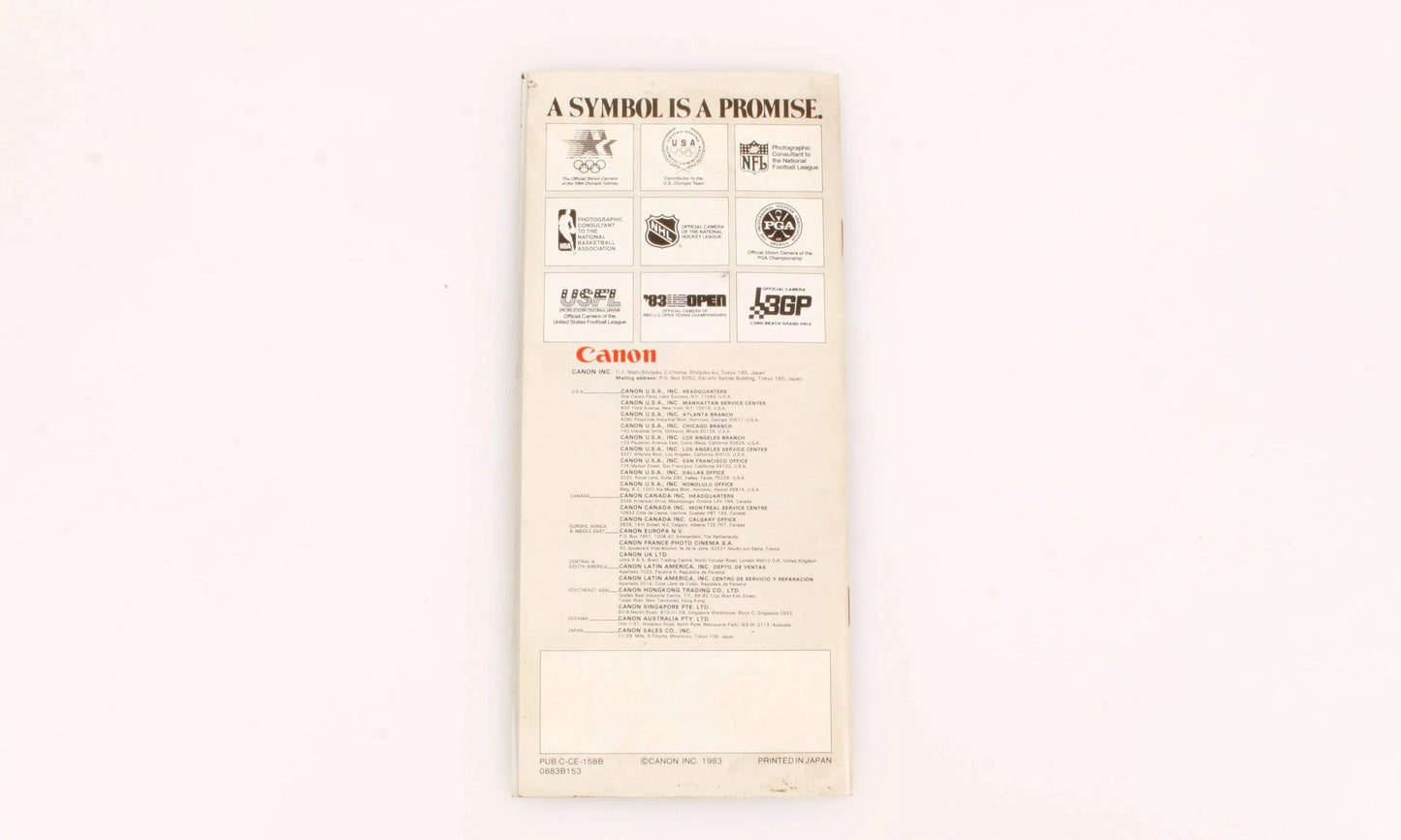 Canon T50 Booklet Original