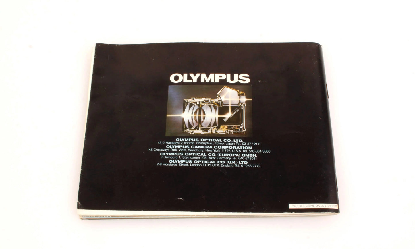 Olympus OM Camera Lens Catalog Book
