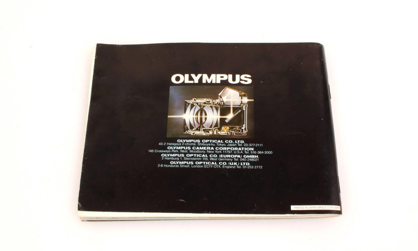 Olympus OM Camera Lens Catalog Book