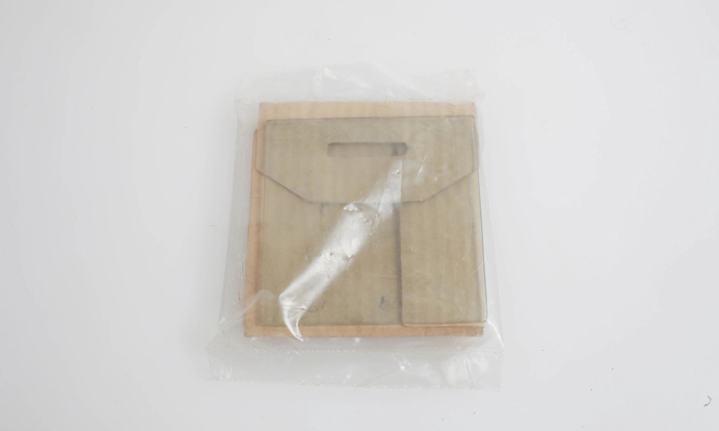 Darkroom Enlarger Heat Absorbing Glass 3 3/4 x 3 3/4 New Old Stock