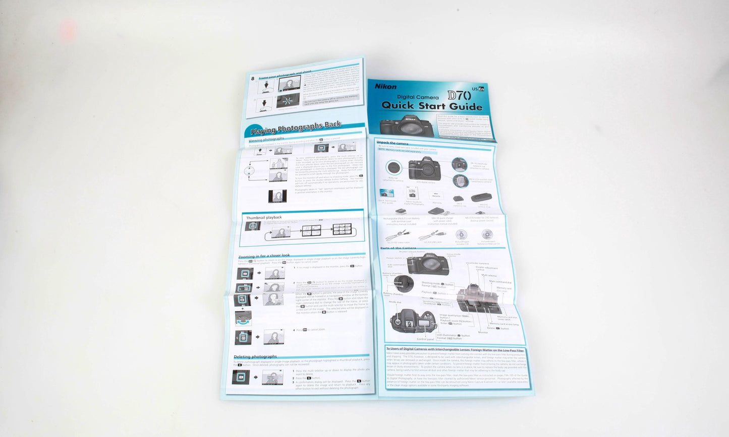Nikon D70 Quick Start Guide