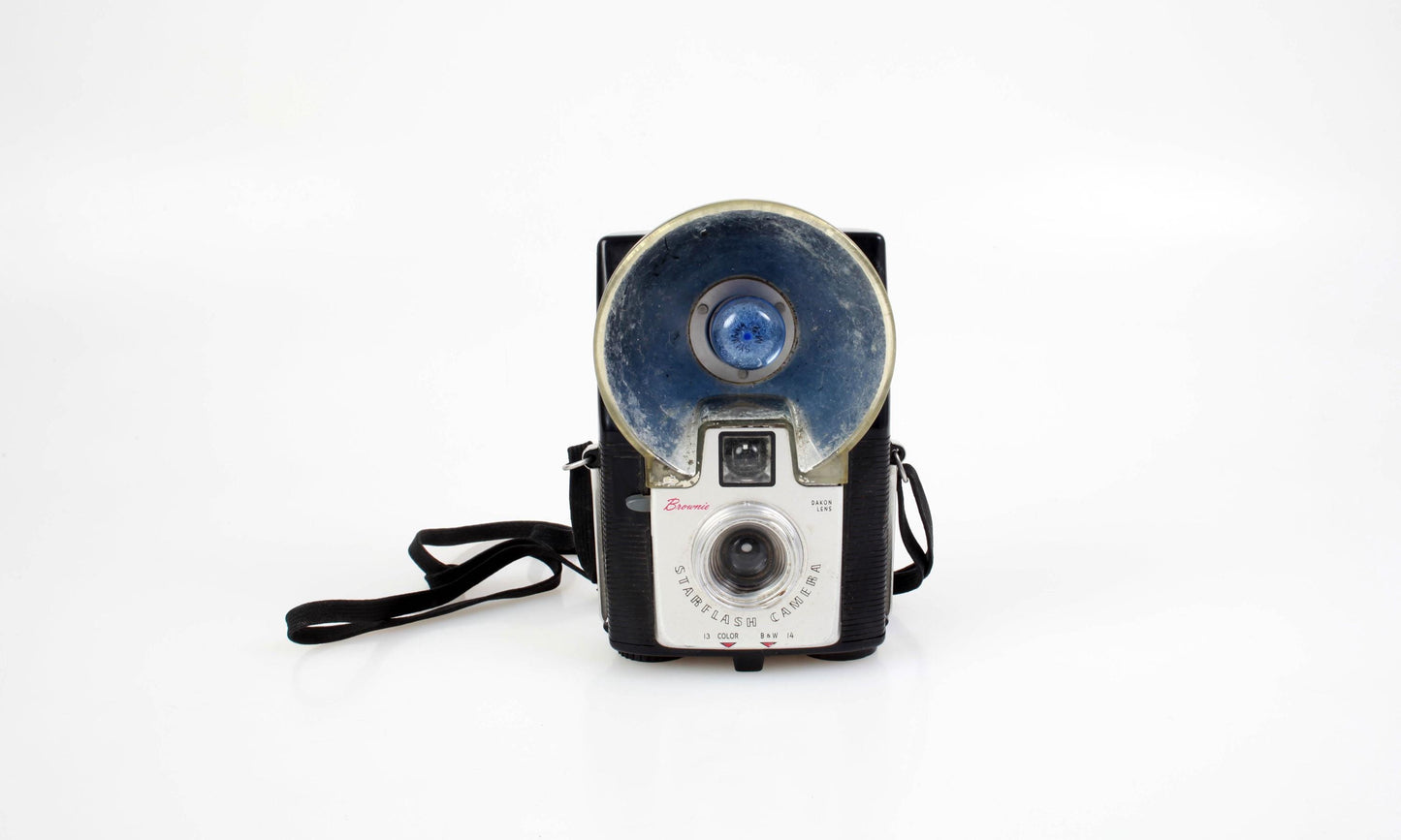 Vintage Brownie Camera With Film Black & White Shutter WORKS