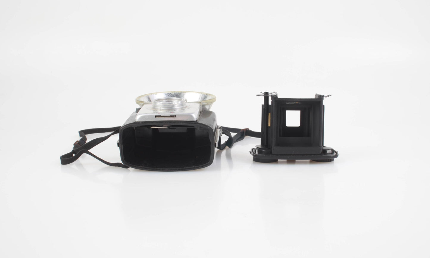 Vintage Brownie Camera With Film Black & White Shutter WORKS