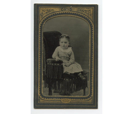 TINTYPE STUDIO PORTRAIT - CUTE LITTLE GIRL