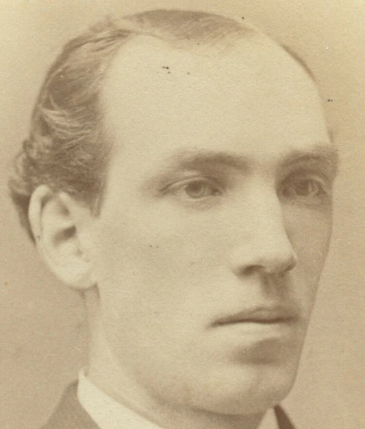 CDV STUDIO PORTRAIT MAN W/ BOW TIE FROM BOSTON, MASS, BY MCCORMICK