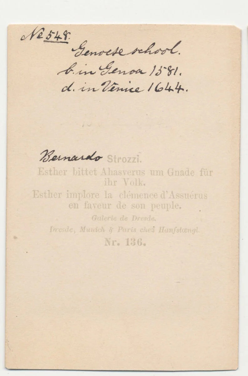 1800's CDV Card of Two Women and an Old White Bearded Man//CDV Illustration Card//Esther & Ahasverus//Mercy for People