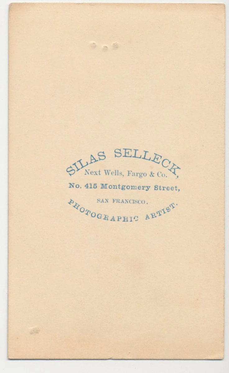 CDV Photo Card of Pouty Boy with Hat//Sassy Boy Photo//Antique Portrait//San Fran Photo Studio