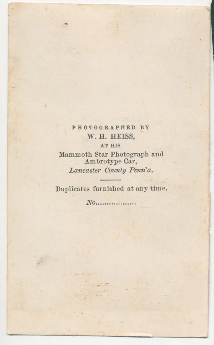 CDV Photo From The 1800s of Posed Man With Hand on Hip from Lancaster Pa.//19th Century Photo of Older Man Posing
