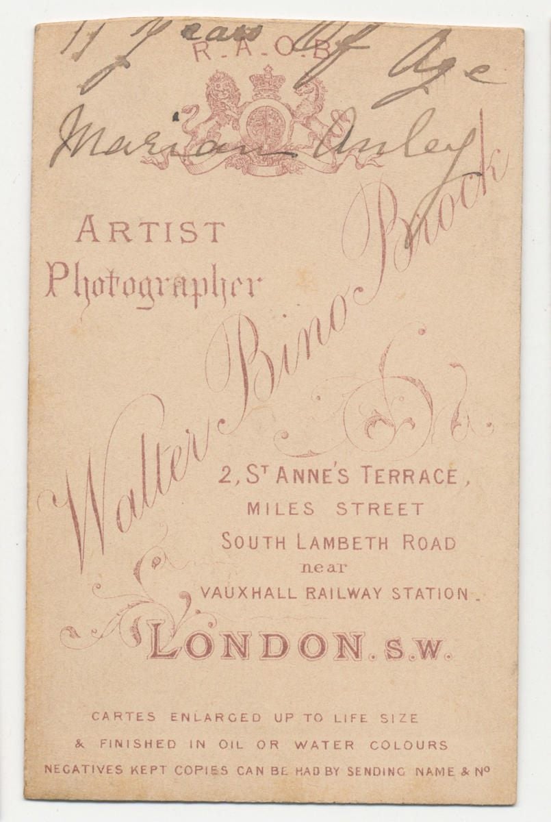 CDV Photo From The 1800s//Young Girl in Fluffy Dress//London Portrait