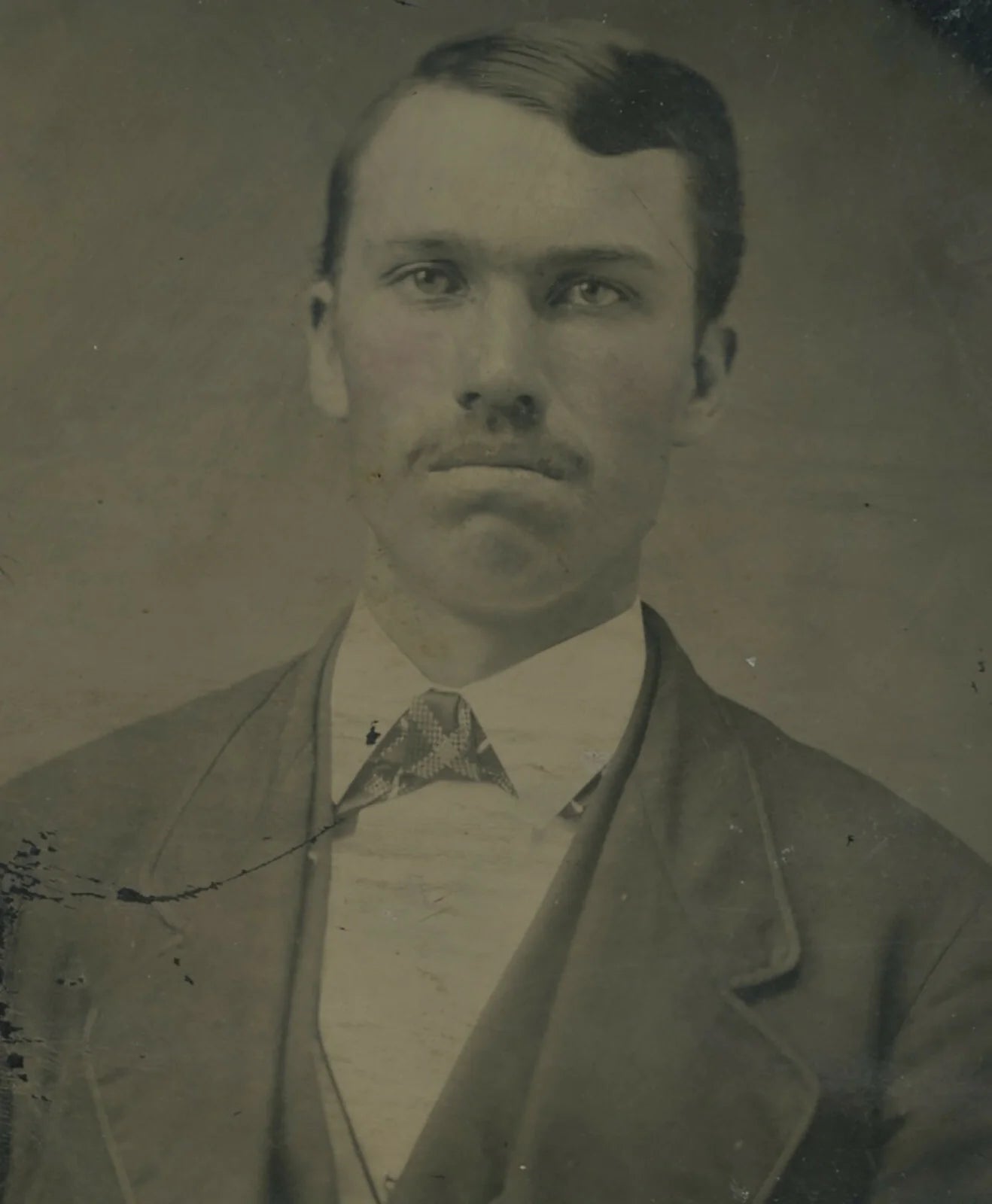 TINTYPE MAN W/ MUSTACHE