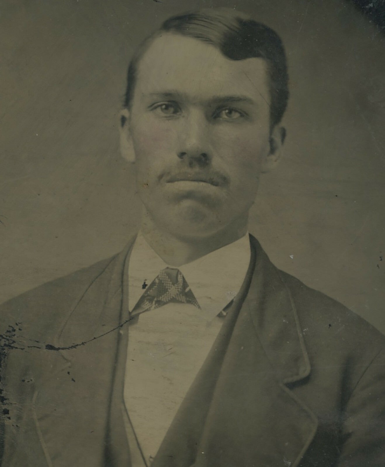TINTYPE MAN W/ MUSTACHE