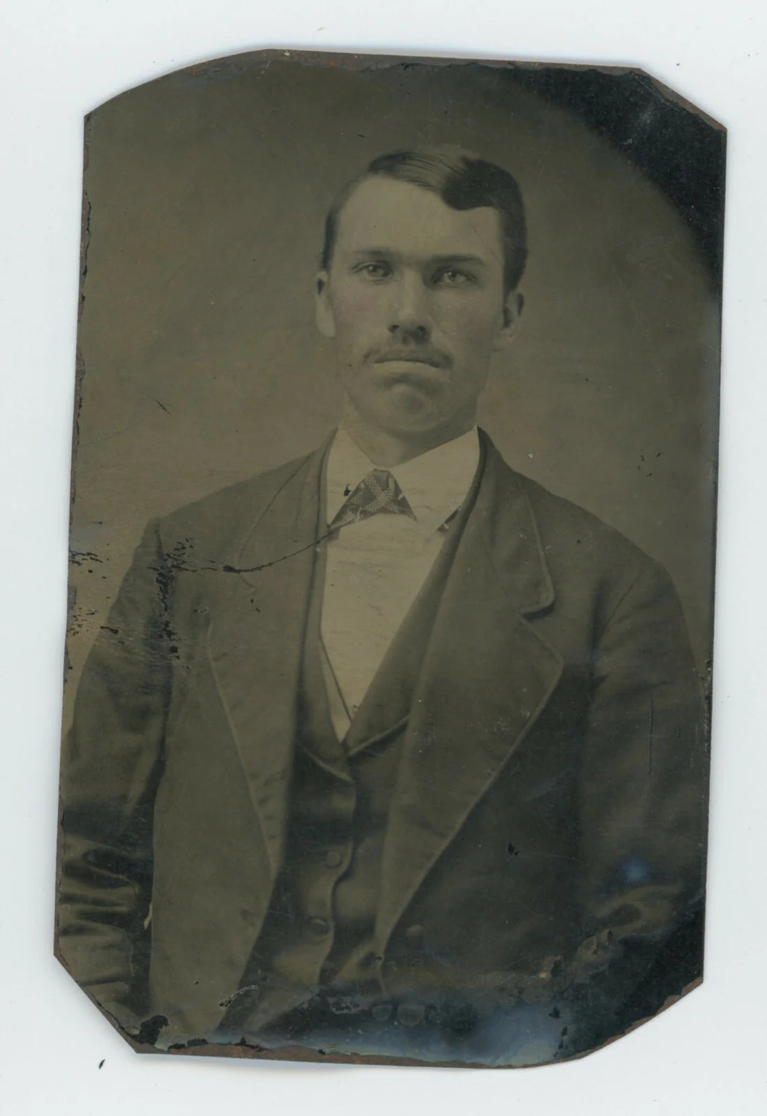 TINTYPE MAN W/ MUSTACHE