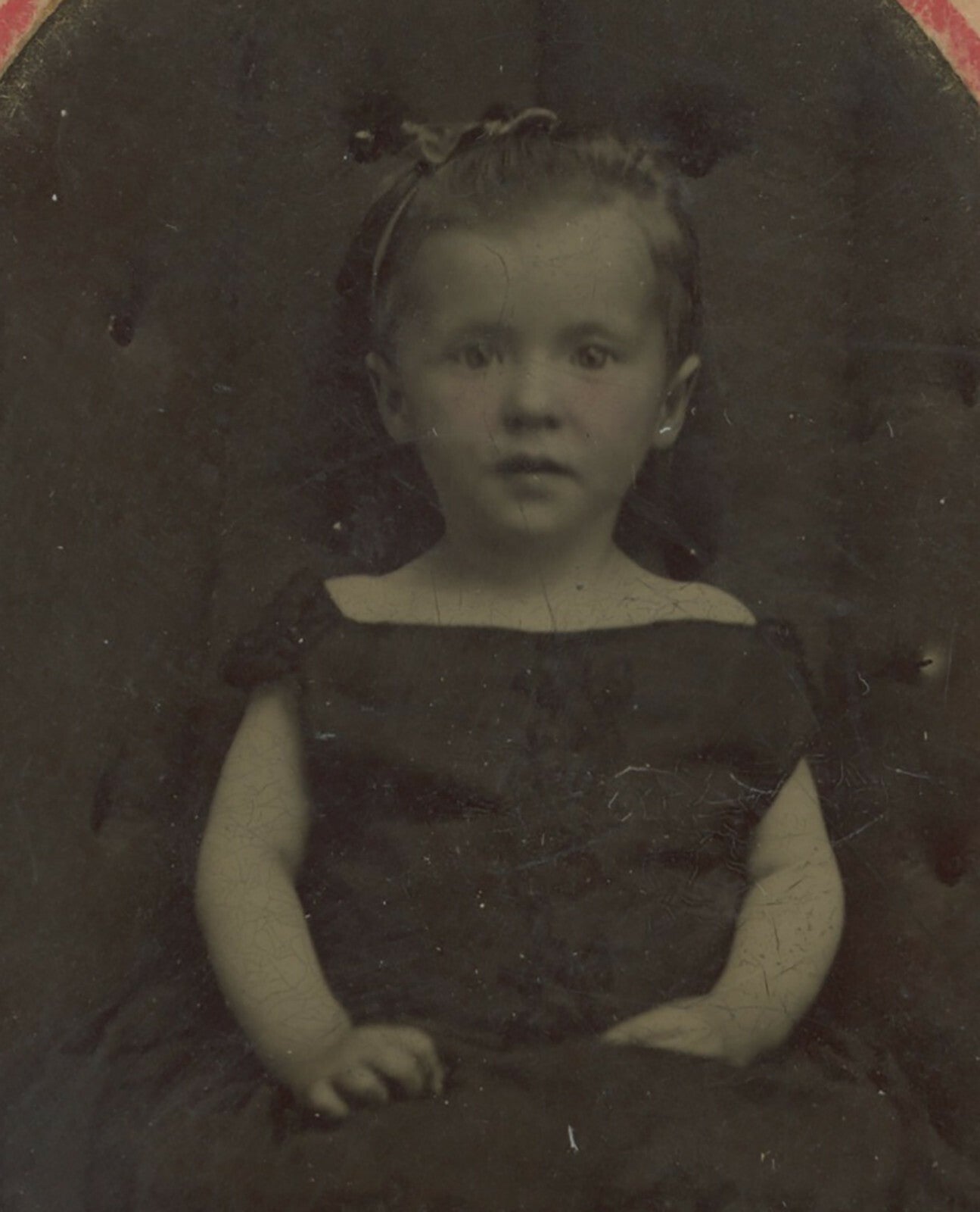ADORABLE GIRL TINTYPE