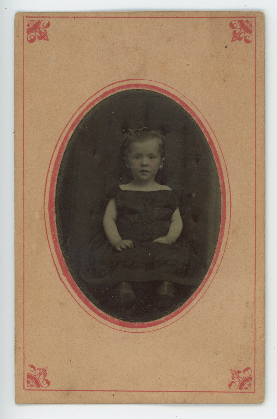 ADORABLE GIRL TINTYPE