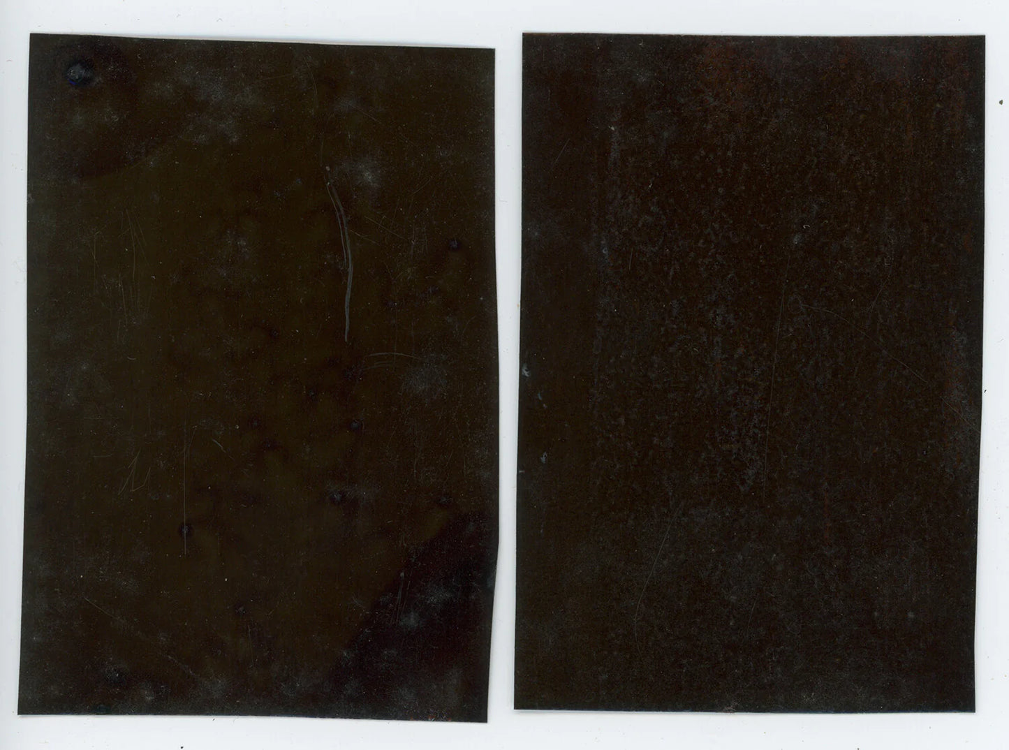 PAINTED BACKGROUND & POSING STOOL SET OF 2, 1/6 PLATE TINTYPES