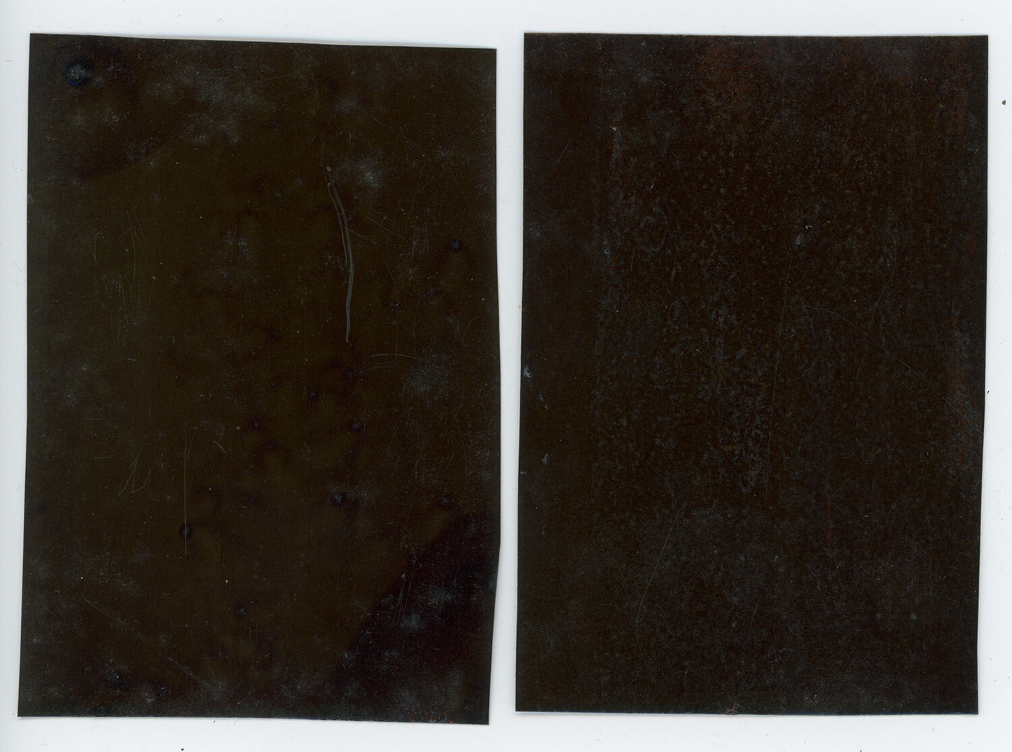PAINTED BACKGROUND & POSING STOOL SET OF 2, 1/6 PLATE TINTYPES