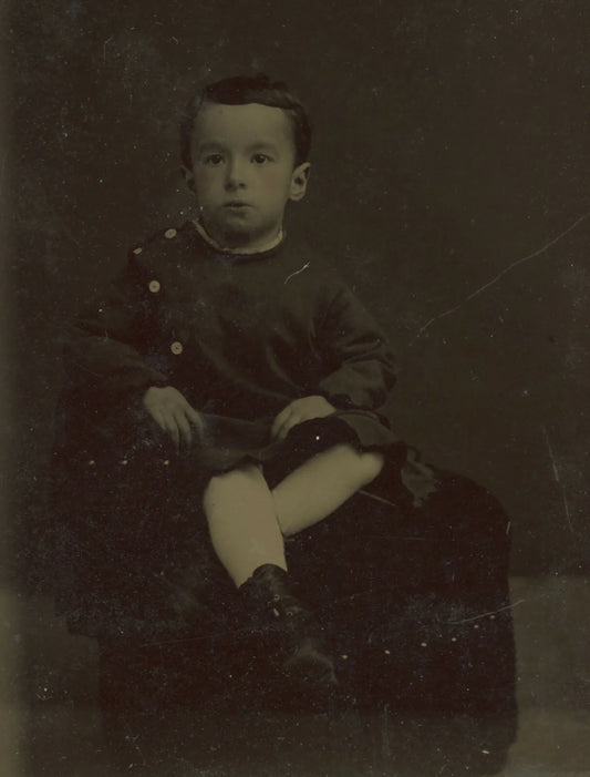1/6 PLATE TINTYPE, CUTE CHILD