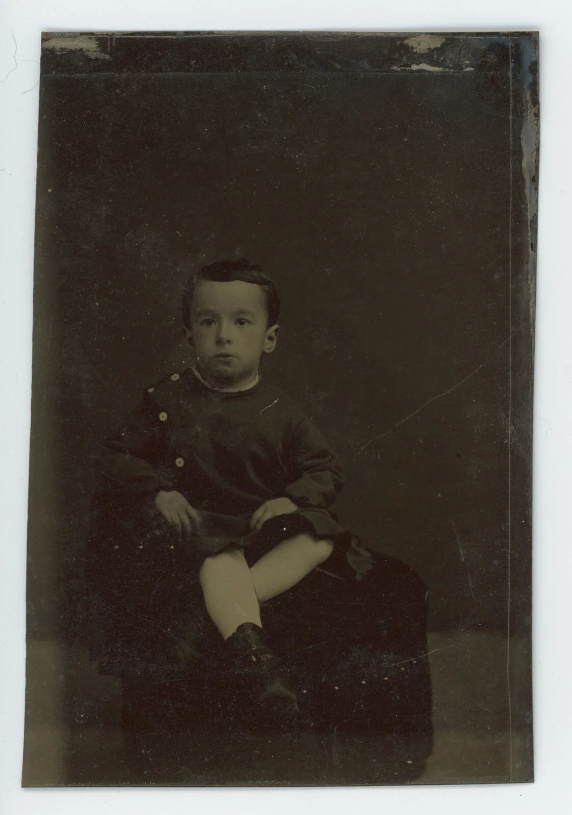 1/6 PLATE TINTYPE, CUTE CHILD