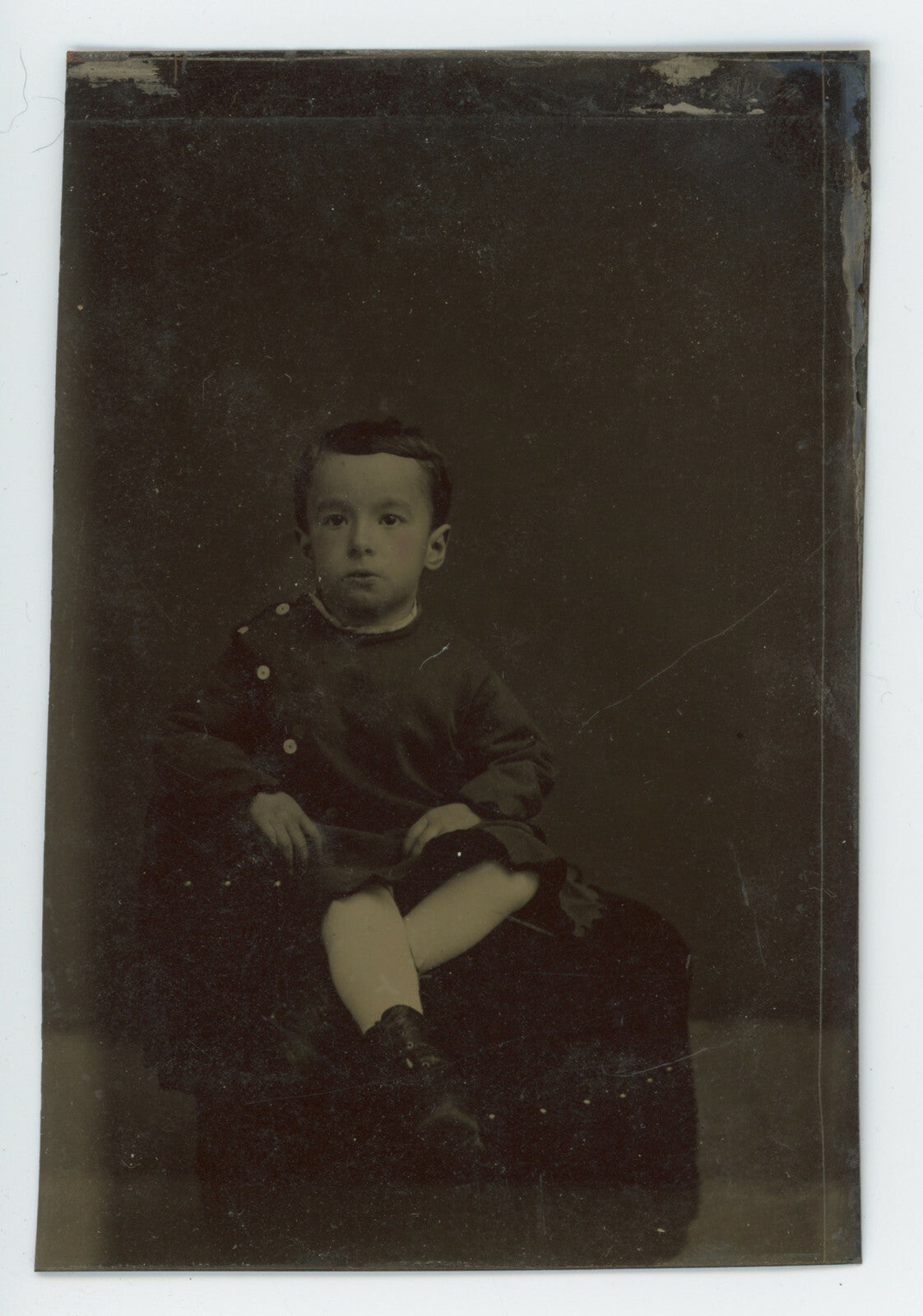 1/6 PLATE TINTYPE, CUTE CHILD