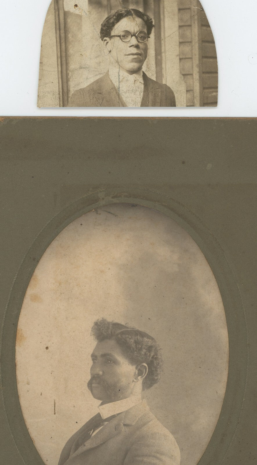 AFRICAN AMERICAN MEN SET OF 2 PHOTOS