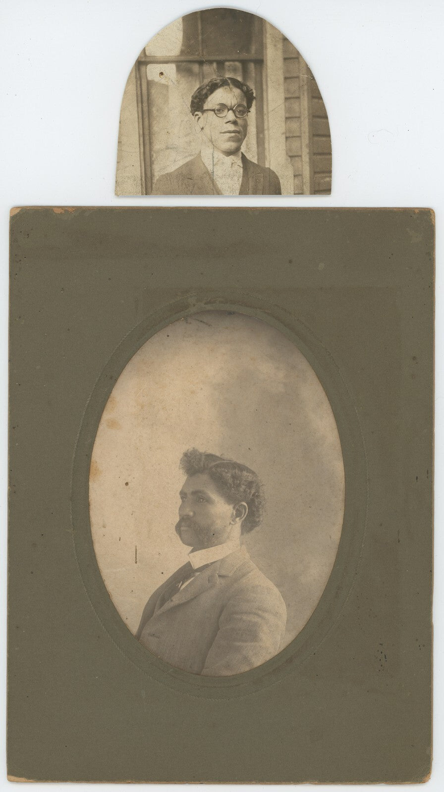AFRICAN AMERICAN MEN SET OF 2 PHOTOS