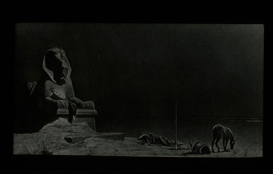 Vintage Lantern Slide: Luc-Olivier Merson Rest on the Flight into Egypt --
