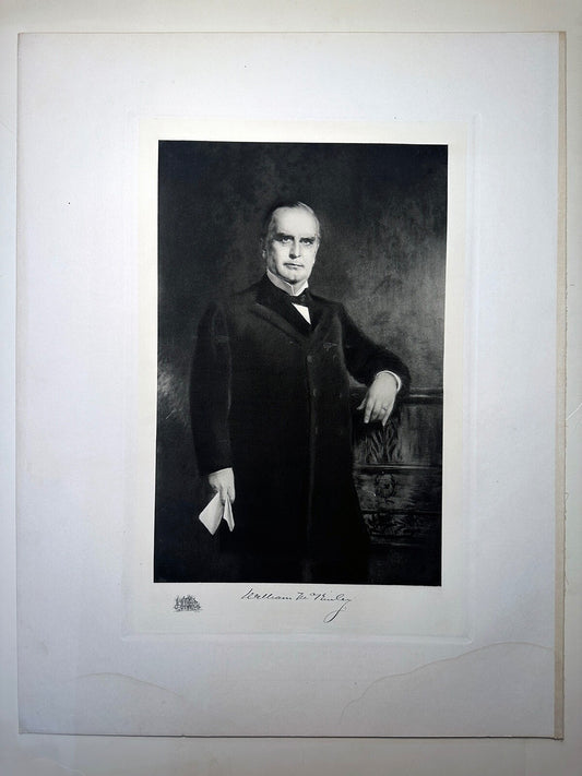 Vintage photogravure of President William McKinley – Official White House