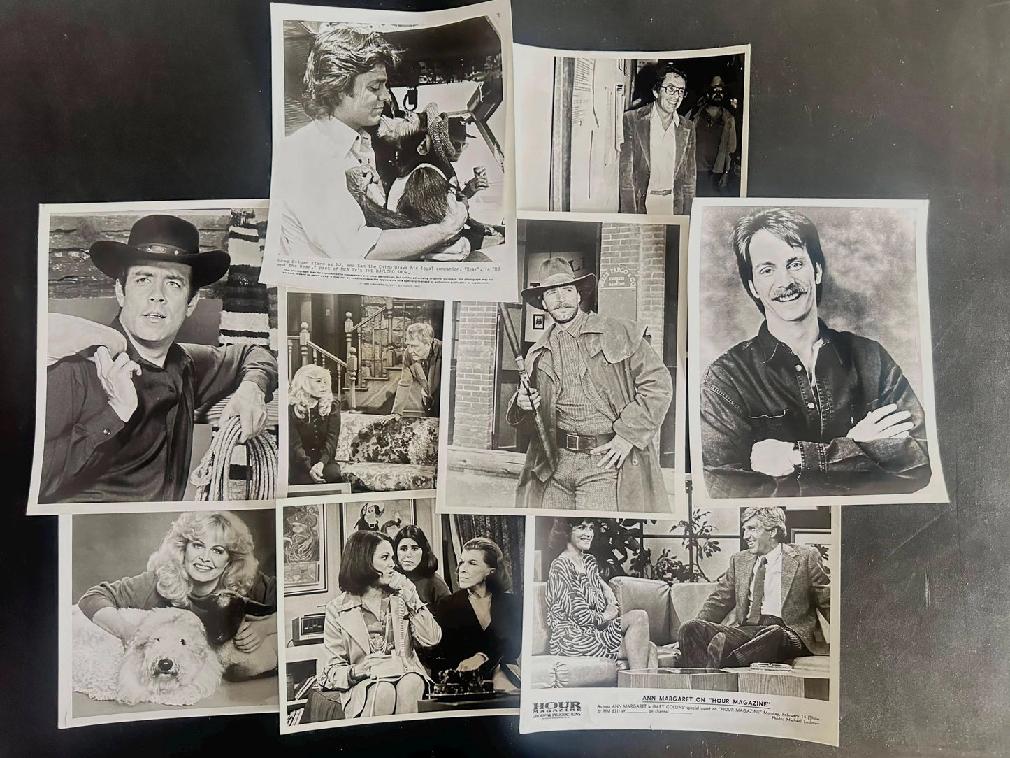 80's Television Nostalgia Photo Pack "BJ and The Bear" + assorted 80's shows and stars. Official Press 9 (8X10in)
