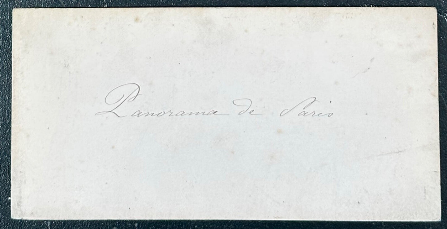 Vintage Stereoview Card: “Panorama De Paris 1867 “
