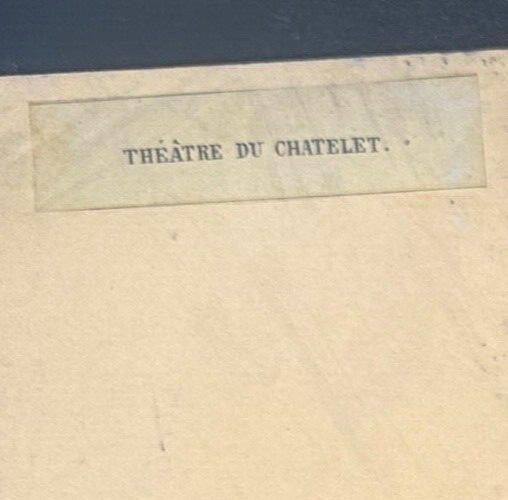 Vintage Stereoview Card: “Paris Theater 1867 “ 3.5x7in