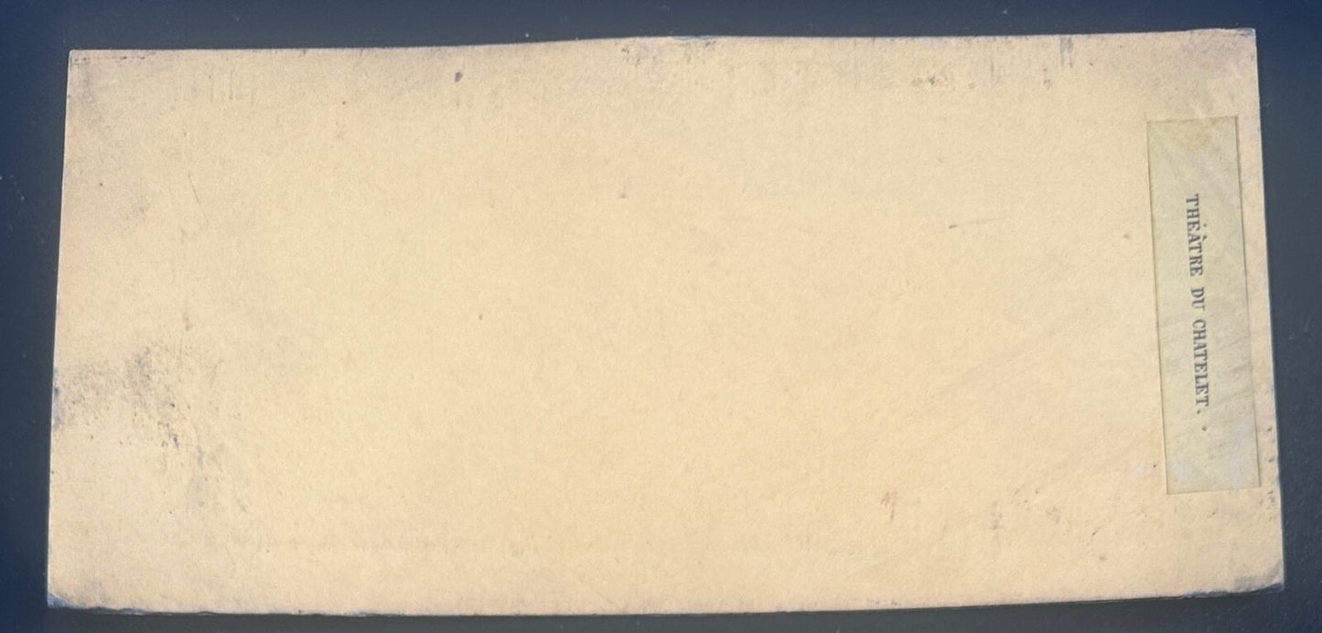Vintage Stereoview Card: “Paris Theater 1867 “ 3.5x7in
