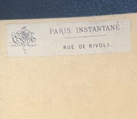 Vintage Stereoview Card: “Rue De Rivoli Paris 1867 “ 3.5x7in