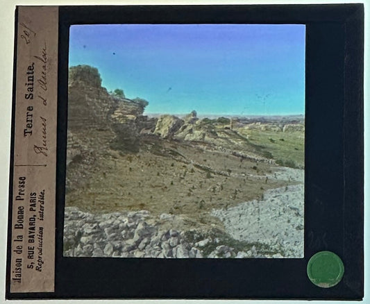 Vintage Terre Sainte Lantern Slide 3.25x4in - Historic Photo for Projection and