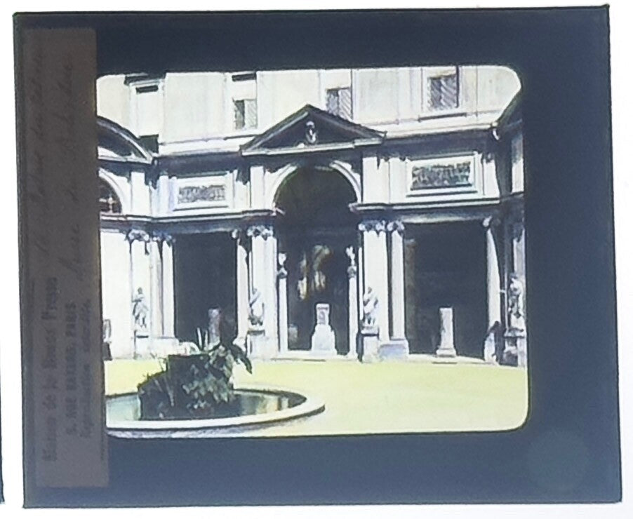 Vintage Lantern Slide Terre Sainte - 3.25x4in Glass Photo History Display, Wall