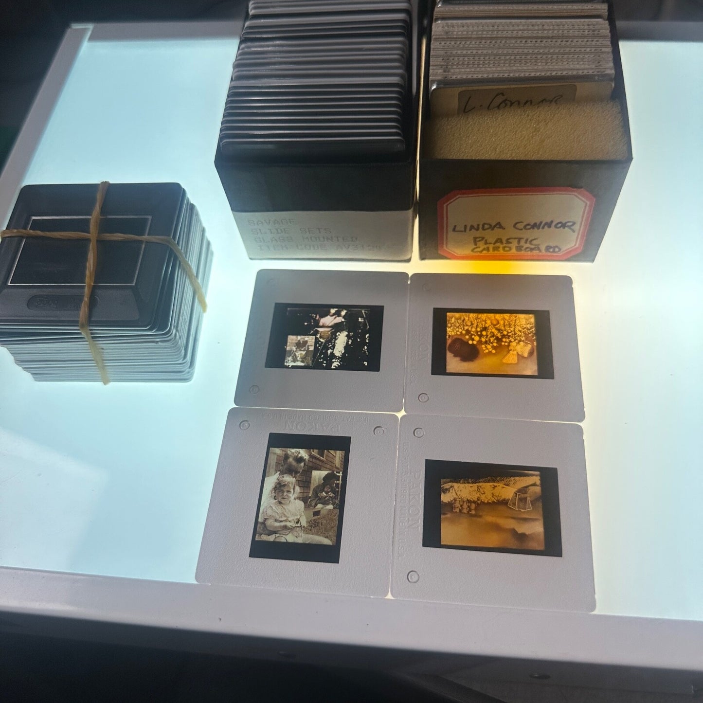 Professional Photography "Savage + 2 other" Linda Connor 35mm Glass Slide Sets