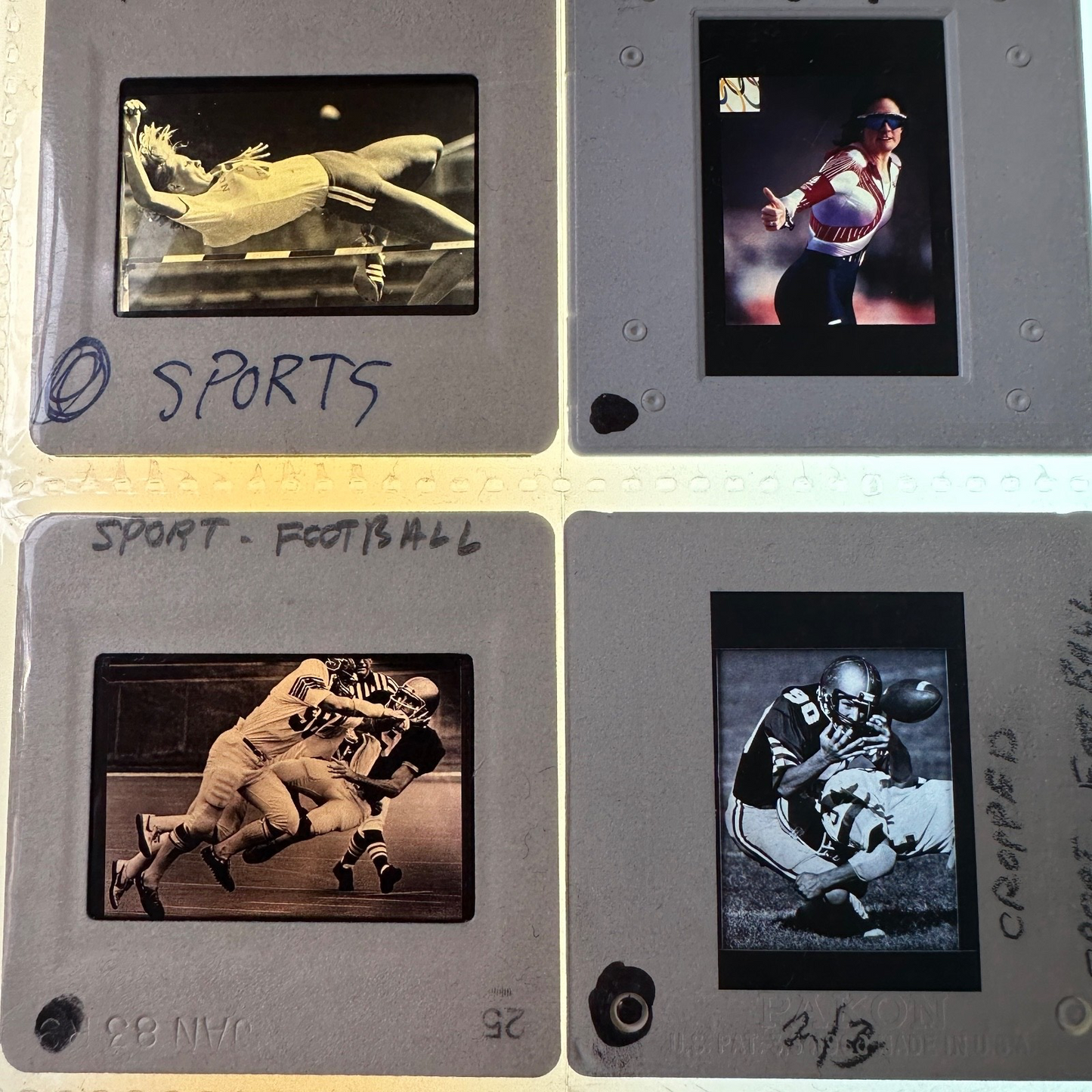 Vintage 1980s 35mm Sports Slides, 80-Photo Collection, Life Magazine-Published,