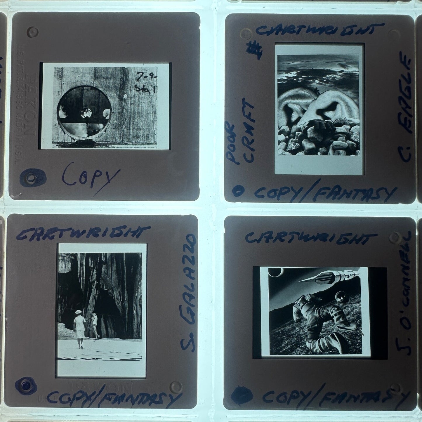Vintage 35mm Color Slides Lot of 50 - Fantasy Stairwells, Moody Mid-Century