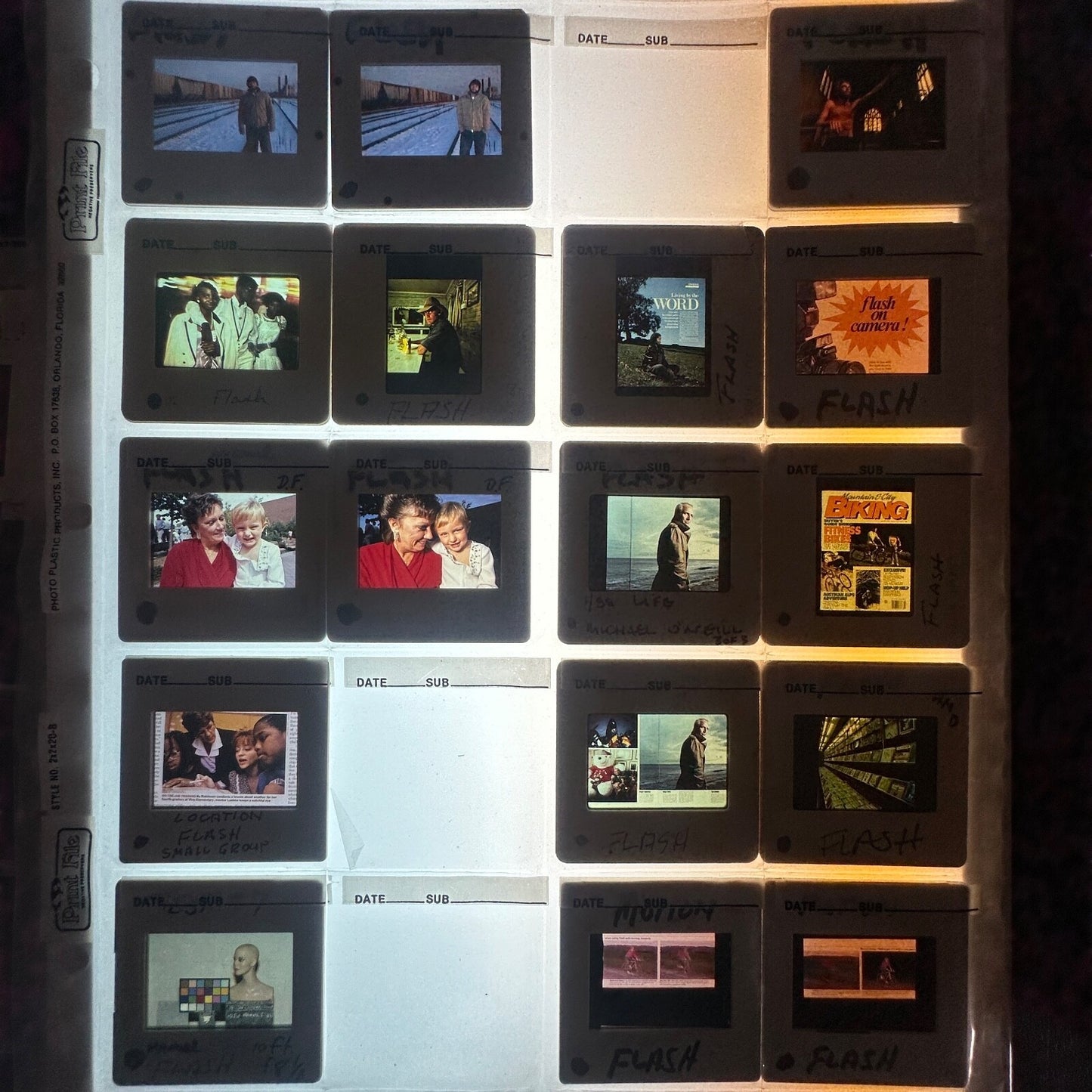 Professional Photographers "Flash Photos/ various" 35mm Slides Lot of 100 plus