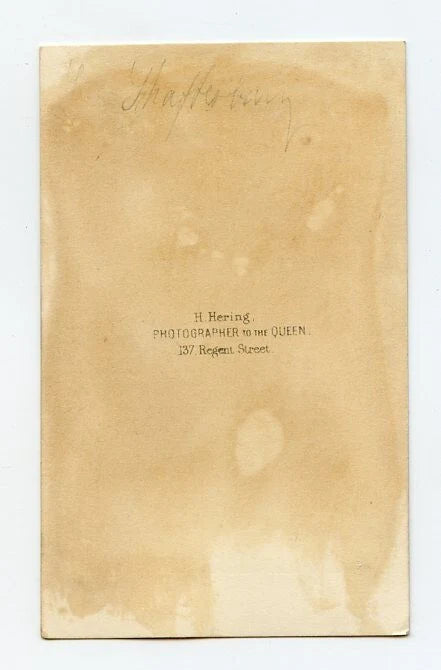 Anthony Ashley Cooper VII Earl of Shaftesbury CDV by H. Hering London