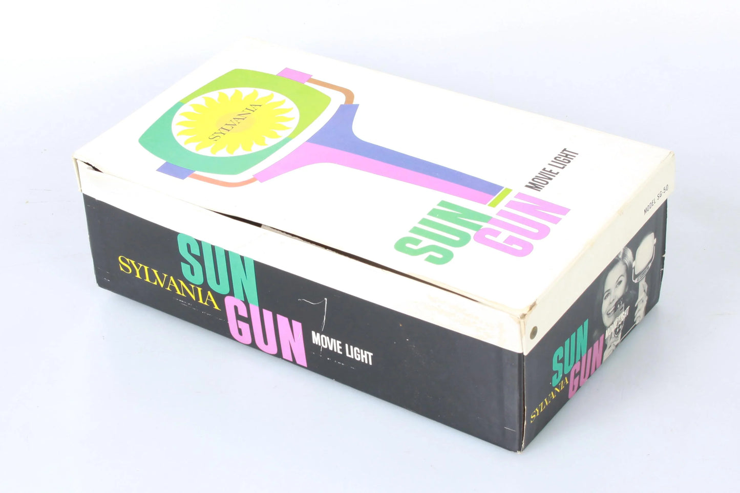 Vintage Sun Gun Movie Light Sylvania Model SG-50 in Box