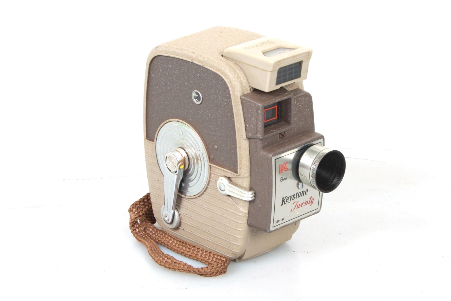 Keystone Twenty 8mm Art Deco Movie Camera w Hand Strap